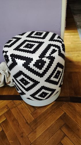 Customer photo review of بوف دائري -  أبيض×أسود - AC90-1