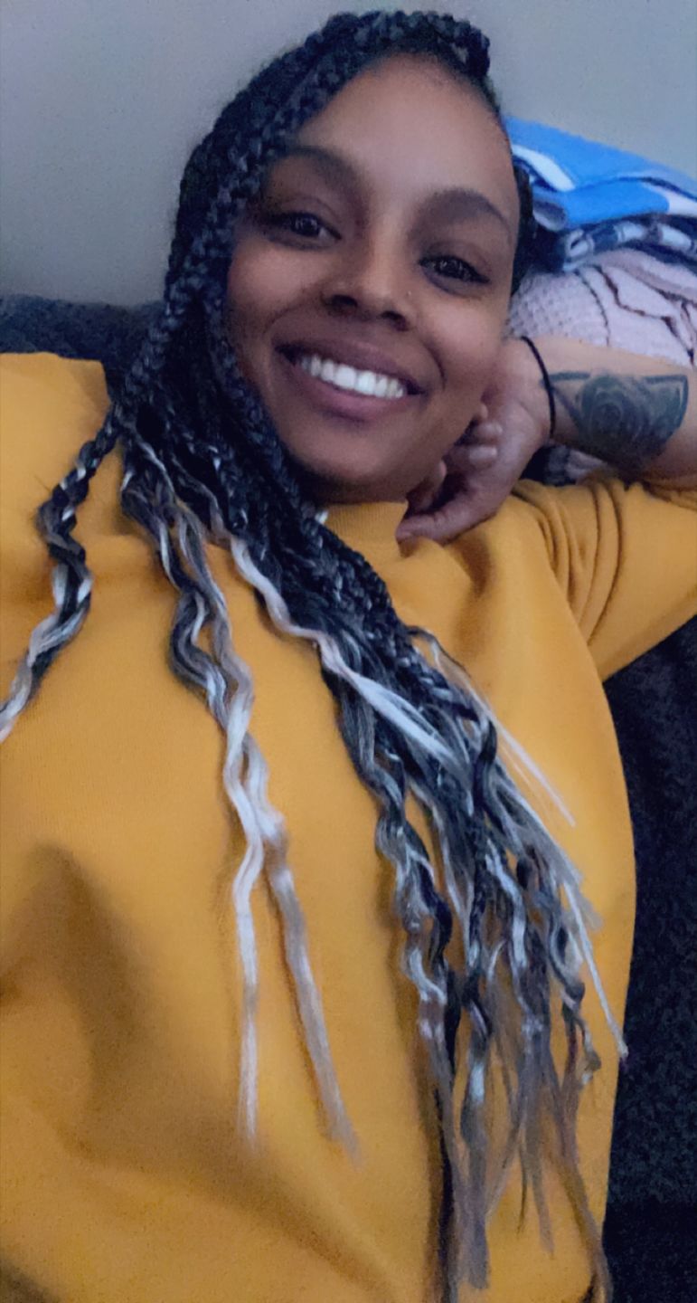 Customer photo review of OUTRE SYNTHETIC PRE STRETCHED ULTRA BRAID - XPRESSION 3X 52"