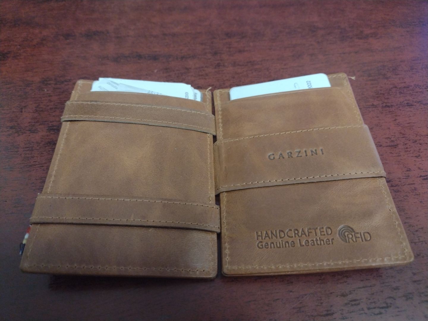 Customer photo review of Cavare Magic Wallet Card Sleeves