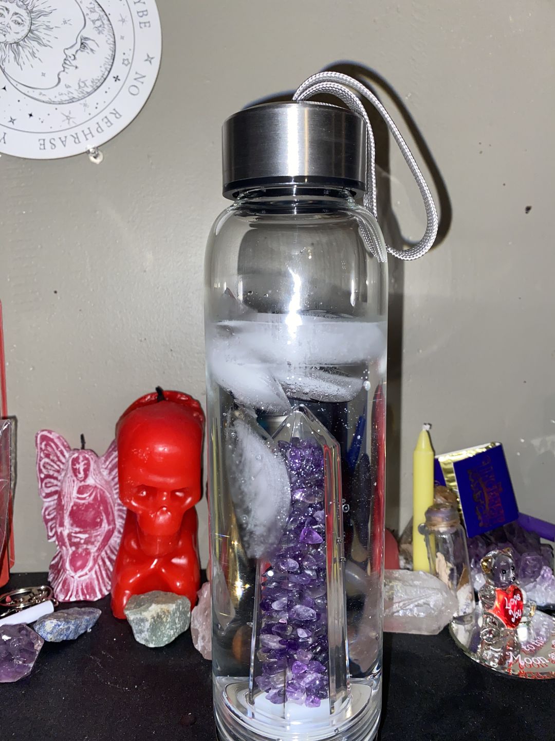 Customer photo review of Crystal Elixir Water Bottle