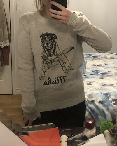 Customer photo review of Full-Body Pet Custom Sweater