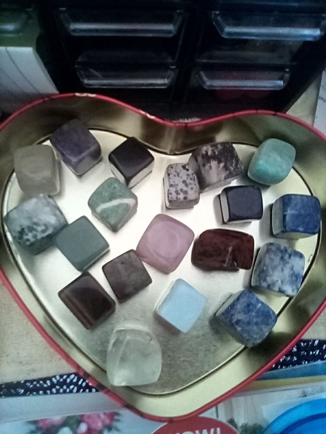 Customer photo review of 19 Unique Tumbled Stones Set