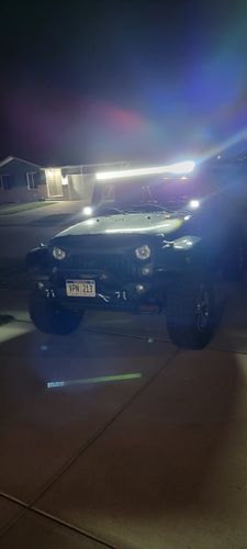 Customer photo review of 52"inch LED Light Bar+ Pod Lights+ Mount Bracket for 07-18 Wrangler JK