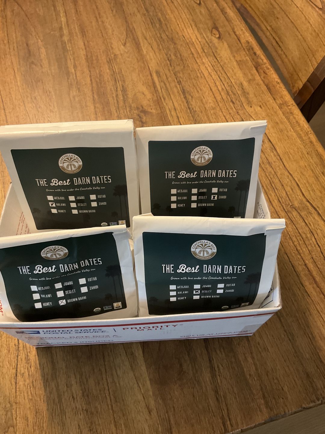 Customer photo review of Mix & Match Date Varieties (2-Pack)