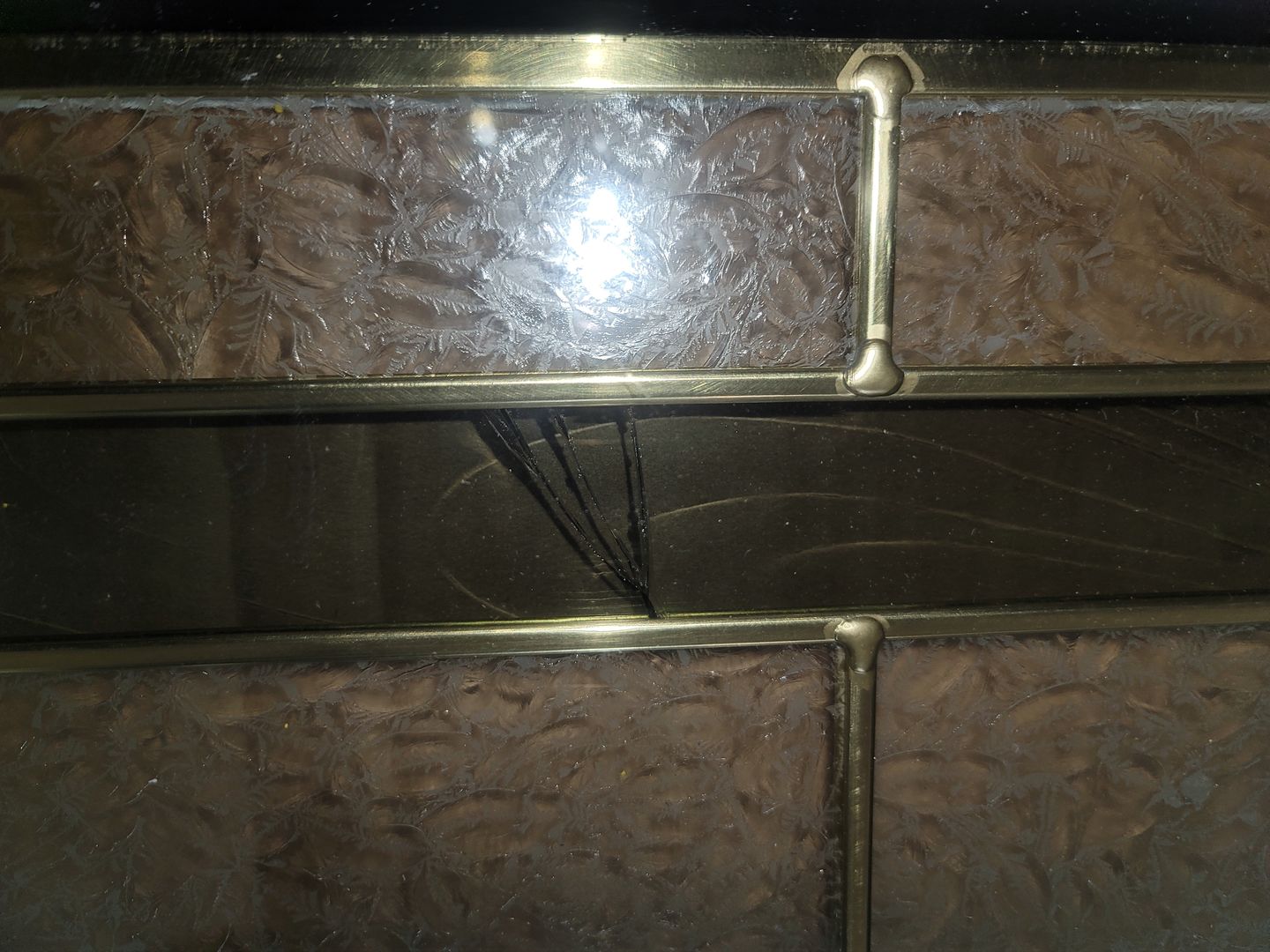Customer photo review of Wexford Glass and Frame Kit (Full Lite 22" x 64" Glass Size)