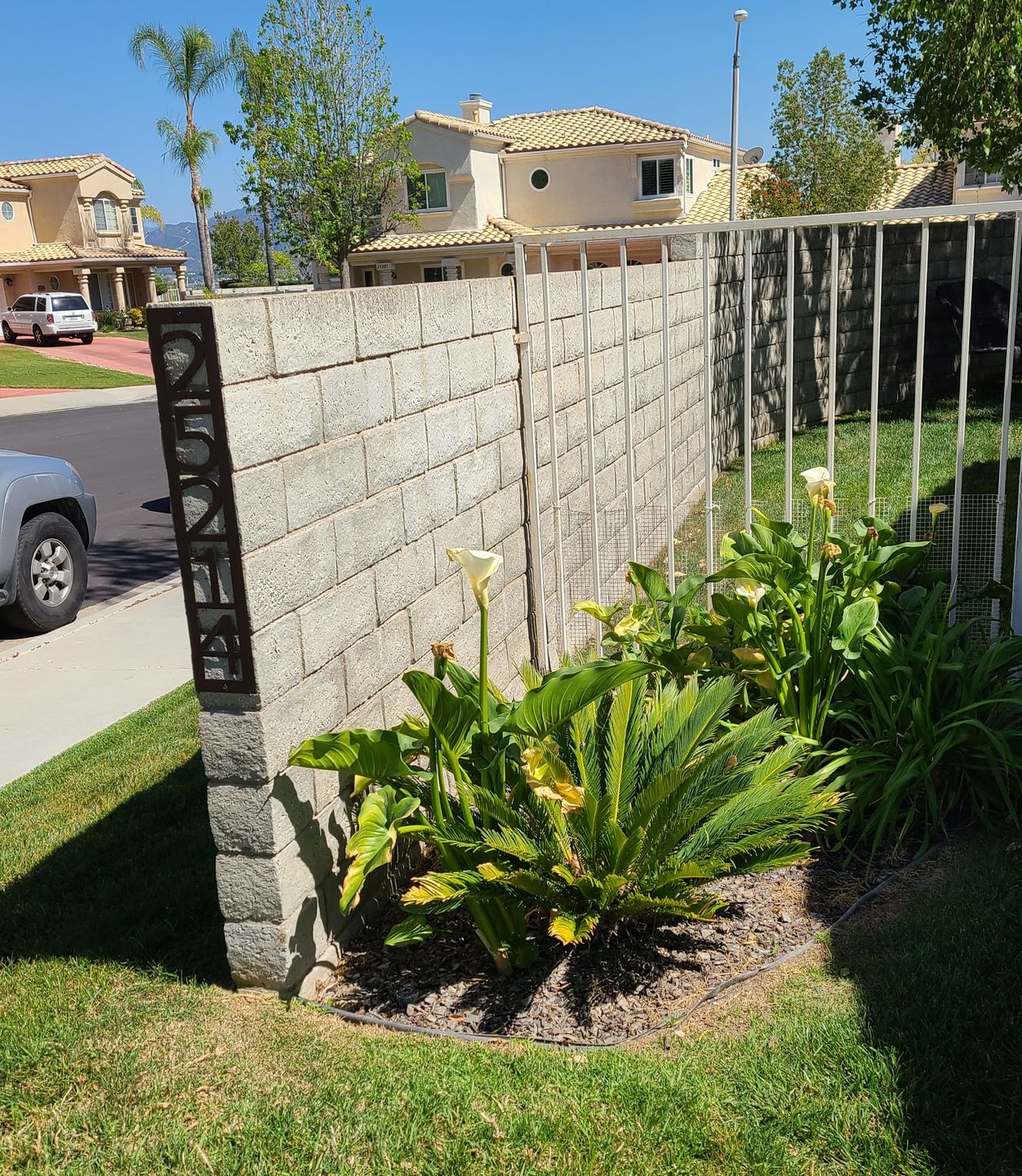 Customer photo review of Vertical Address Sign