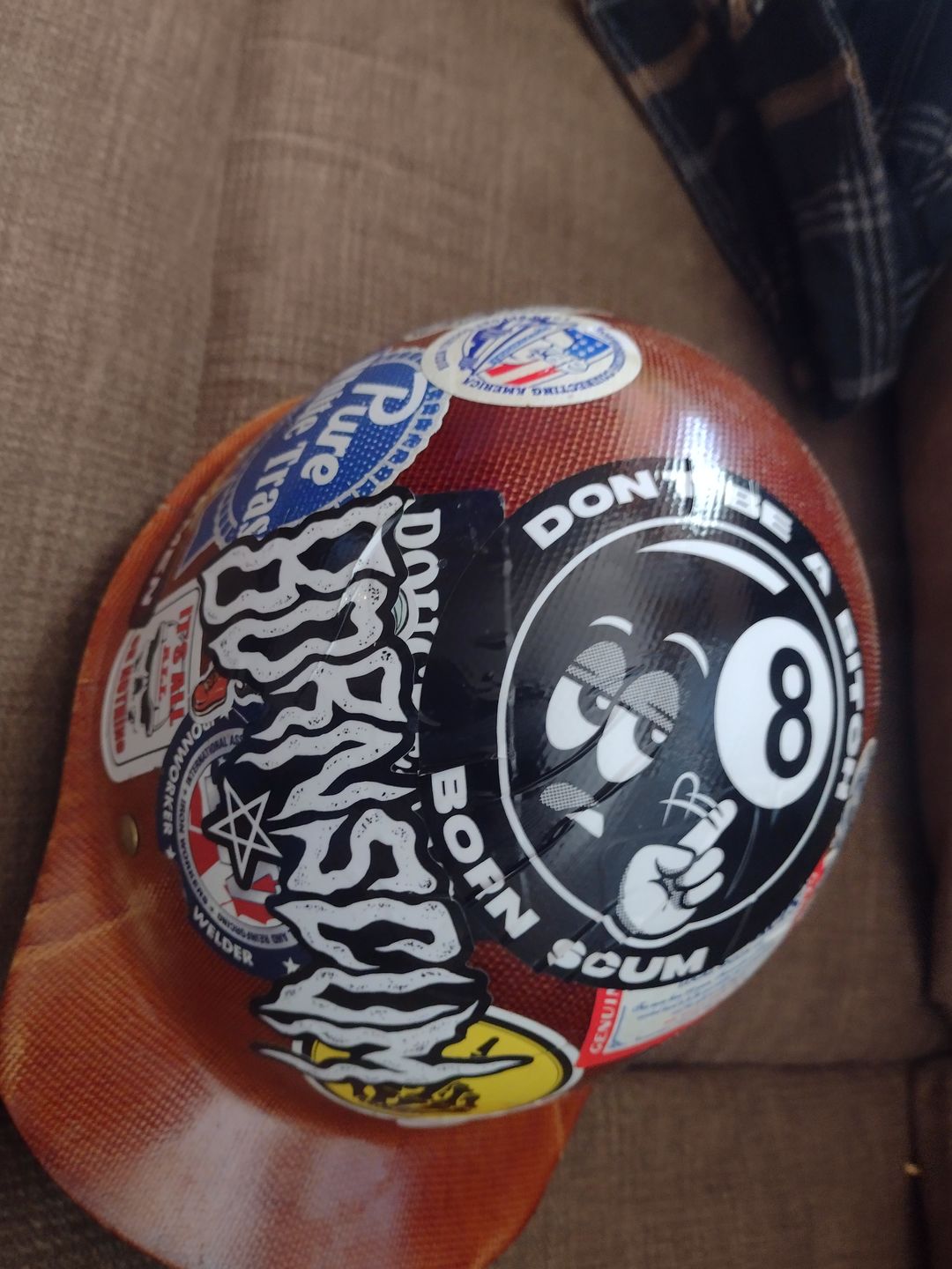 Customer photo review of DON'T BE A BITCH STICKER