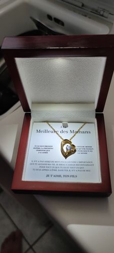 Customer photo review of Collier Amour Éternel - À la meilleure des mamans - Je t'aime, Ton fils