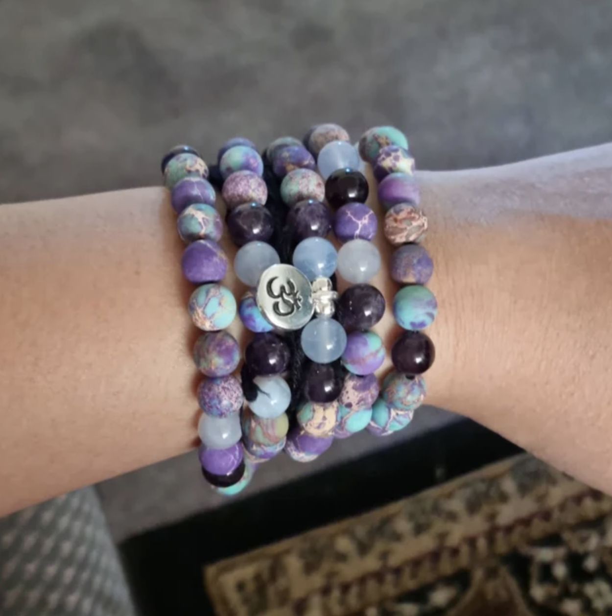 Customer photo review of Lilia Jaspis Blossom - Mala Kette