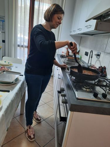 Customer photo review of Sneakers maculato rosa