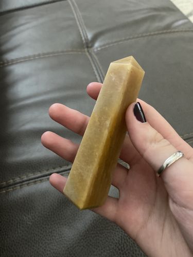 Customer photo review of Yellow Jasper Obelisk