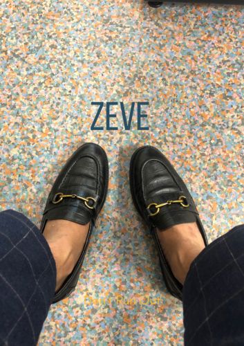 Customer photo review of Penny Loafer Horsebit Buckle - Black Croco Leather (Crepe Sole)