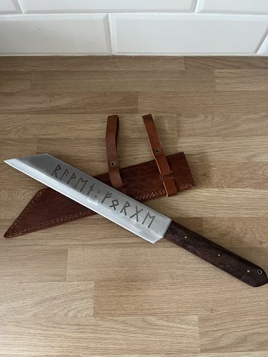Customer photo review of The Raven Forge Runed Seax