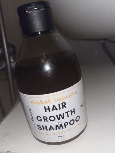 Customer photo review of Herbal Infusion - Hair Growth Shampoo 300ml