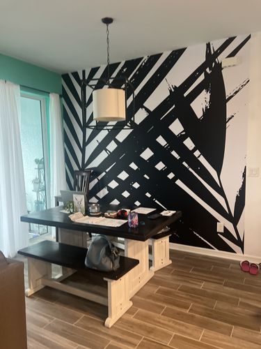 Customer photo review of Peel and Stick Wallpaper Removable Wallpaper Wall Decor Home Decor Wall Art Printable Wall Art Room Decor Wall Prints Wall Hanging  - B351
