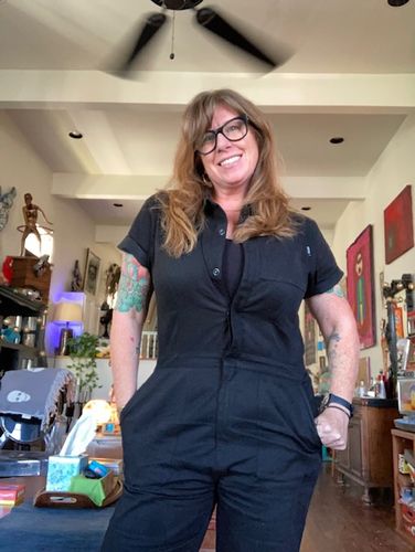 Customer photo review of Pit Crew Jumpsuit Black