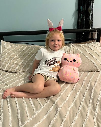 Customer photo review of MLW By Design - Easter Bunny Tee | Black or White