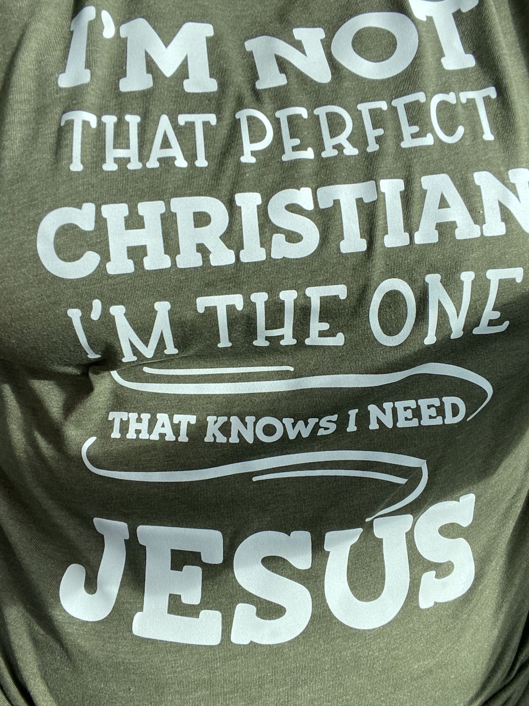 Customer photo review of I'm Not That Perfect Christian