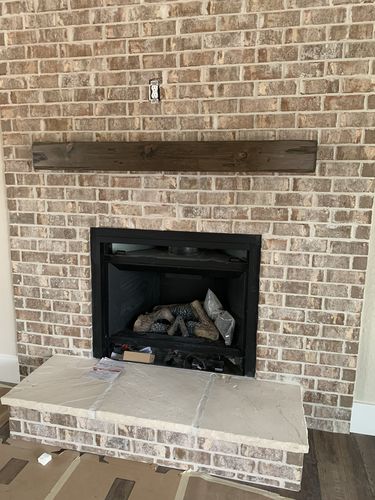 Customer photo review of Distressed Mantels