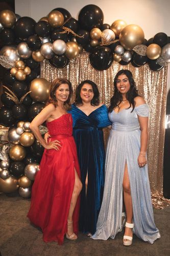 Customer photo review of Victoria Glitter Gown - Light Blue