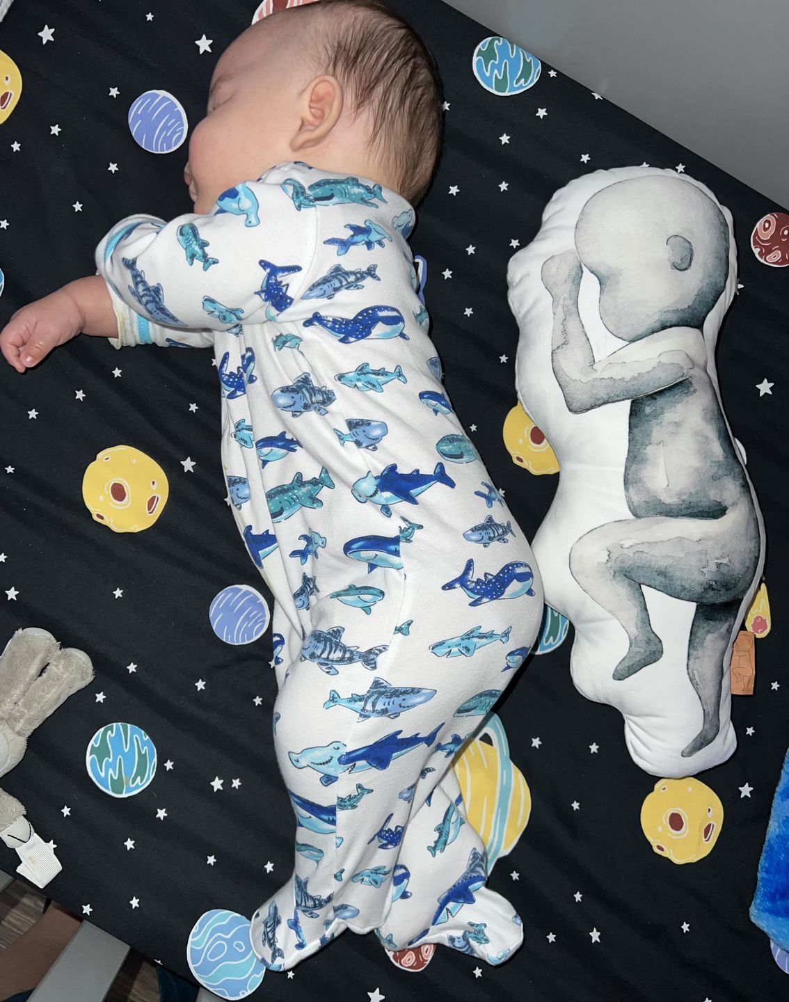 Customer photo review of Birth Pillow Watercolor One