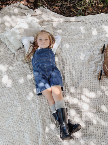 Customer photo review of Leila Denim Jumpsuit