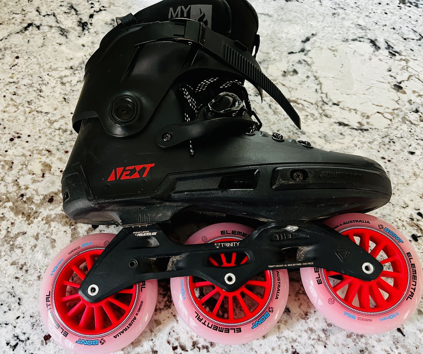 Customer photo review of Elemental 90mm 100mm 110mm 125mm Inline Skate Wheel