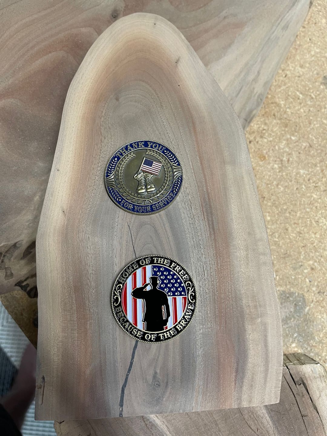 Customer photo review of Thank You For Our Freedom Coin Bundle (5pcs)
