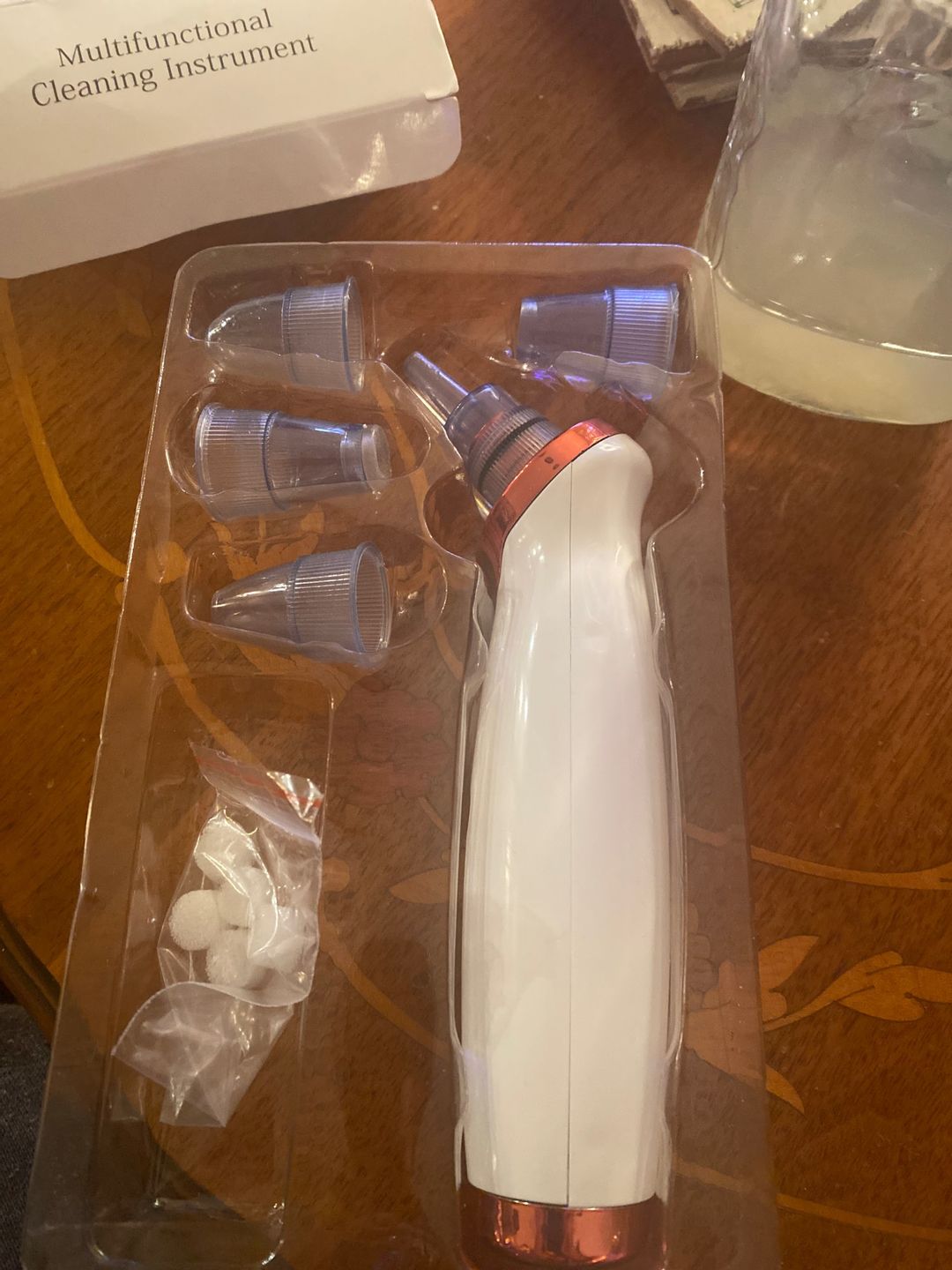 Customer photo review of Electric USB Rechargeable Blackhead and Pore Remover - (FREE DELIVERY)