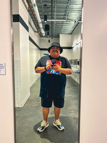 Customer photo review of Big Black Bucket Hat