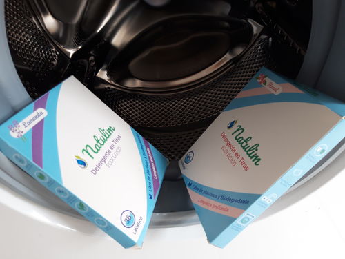 Customer photo review of Eco-Tiras de Detergente 40 lavados Natulim