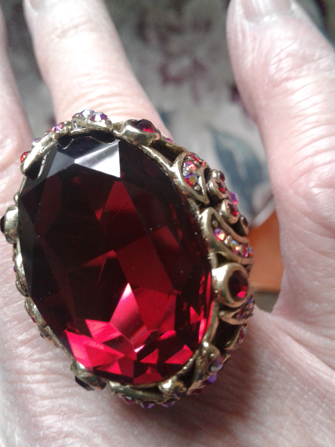 Customer photo review of Heidi Daus® "Dare to Wear" Crystal Statement Ring