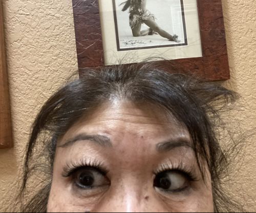 Customer photo review of Reusable Adhesive Eyelashes