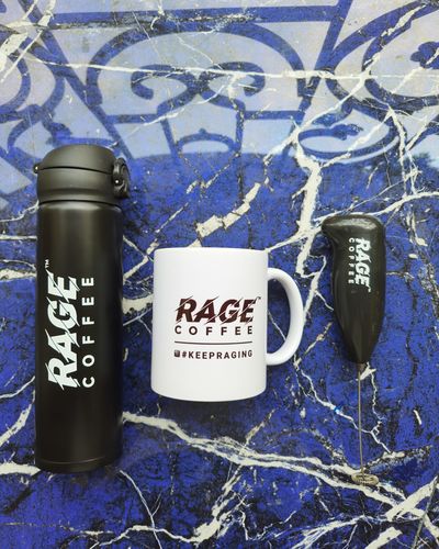 Customer photo review of Matte Finished Rage Coffee Steel Flask - Limited Edition