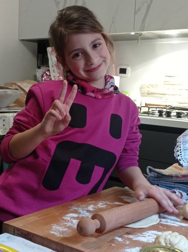 Customer photo review of Felpa Maxi logo Prugna