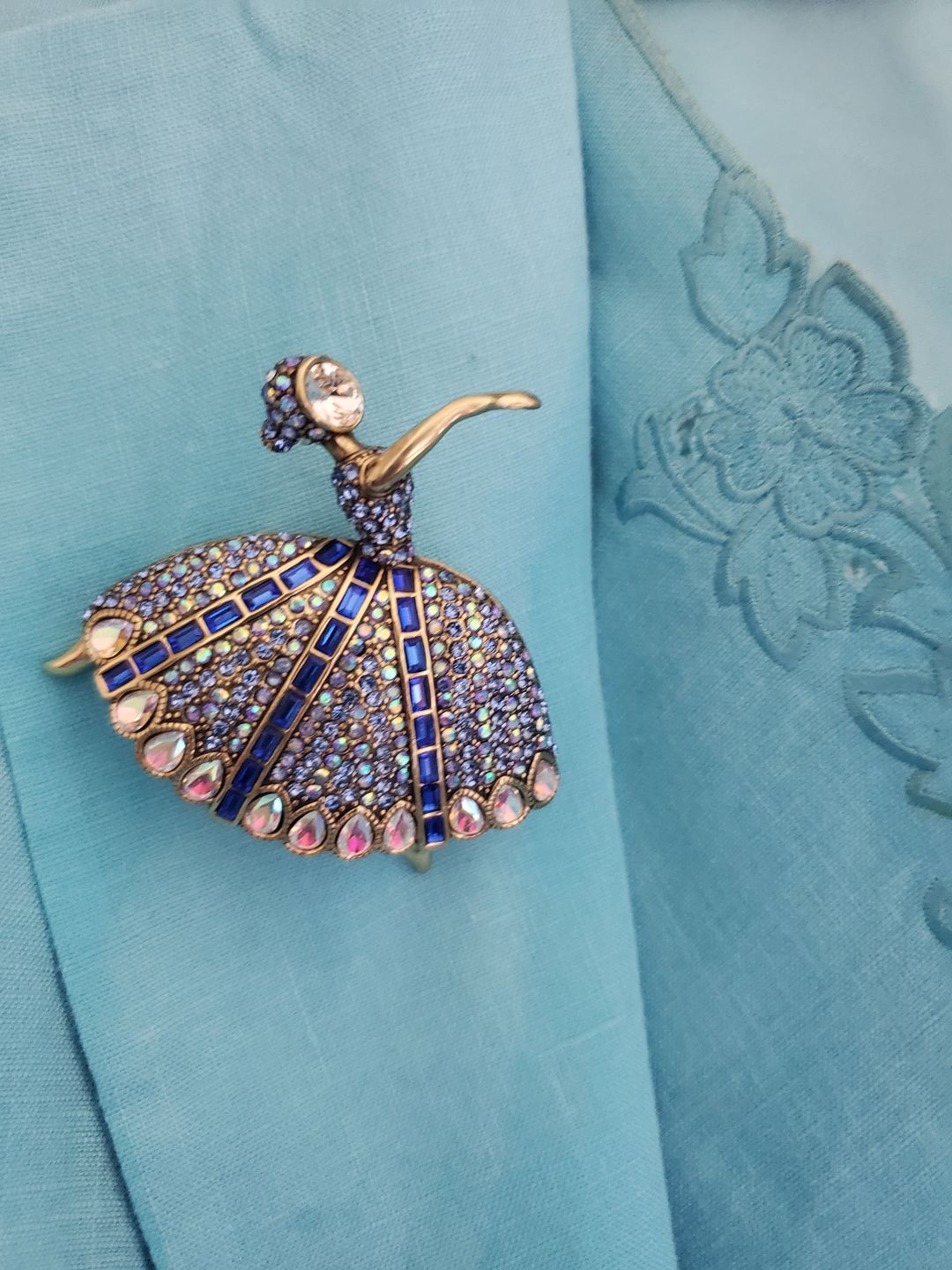 Customer photo review of HEIDI DAUS®"Dreams Come True" Crystal Ballerina Pin