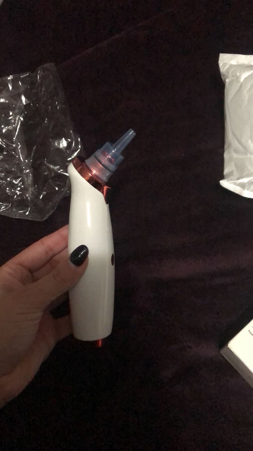 Customer photo review of Electric USB Rechargeable Blackhead and Pore Remover - (FREE DELIVERY)