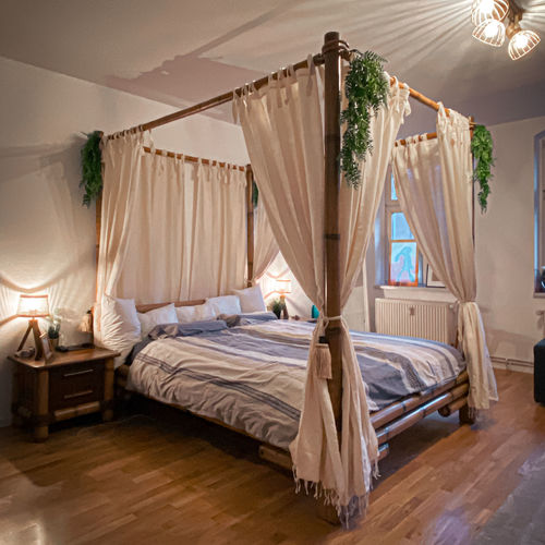 Customer photo review of Himmelbett Bambus TABANAN HonigAntik