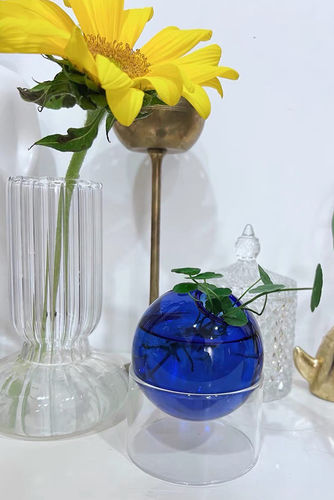 Customer photo review of Mini Spherical Glass Vase