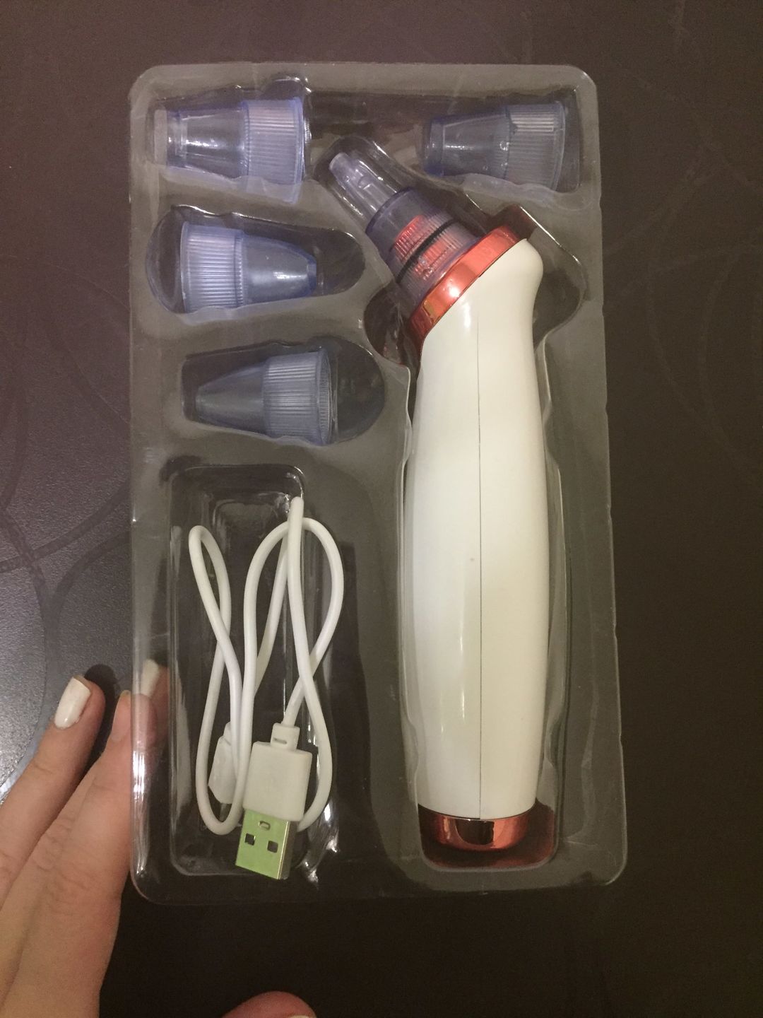 Customer photo review of Electric USB Rechargeable Blackhead and Pore Remover - (FREE DELIVERY)