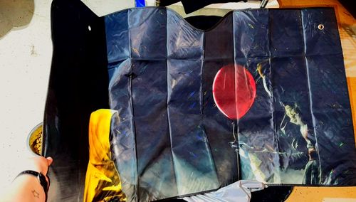 Customer photo review of IT Pennywise Balloon Auto Sun Shade Horror Fan Universal Fit 174503
