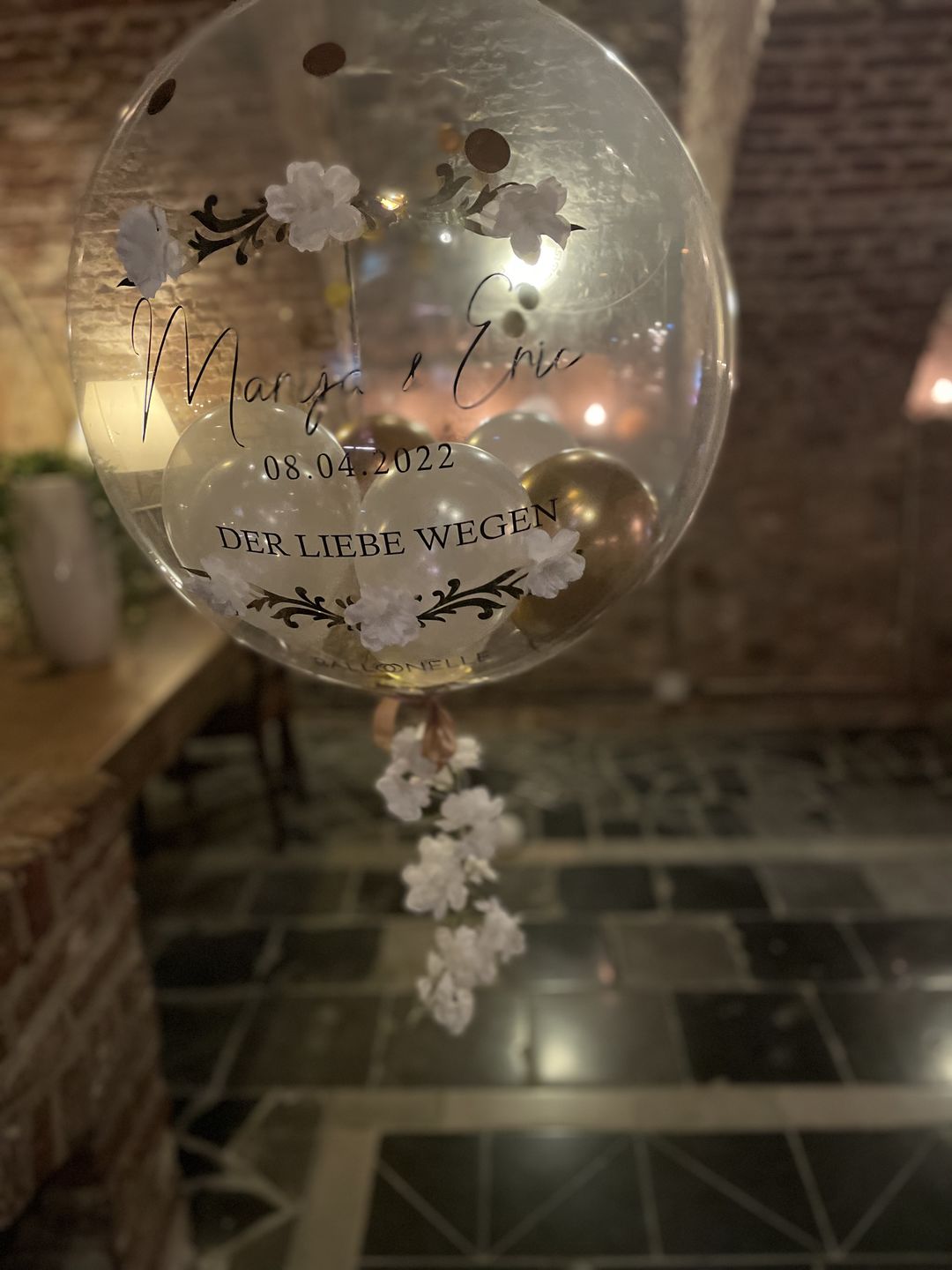 Customer photo review of Wedding Blossom Designer Ballon