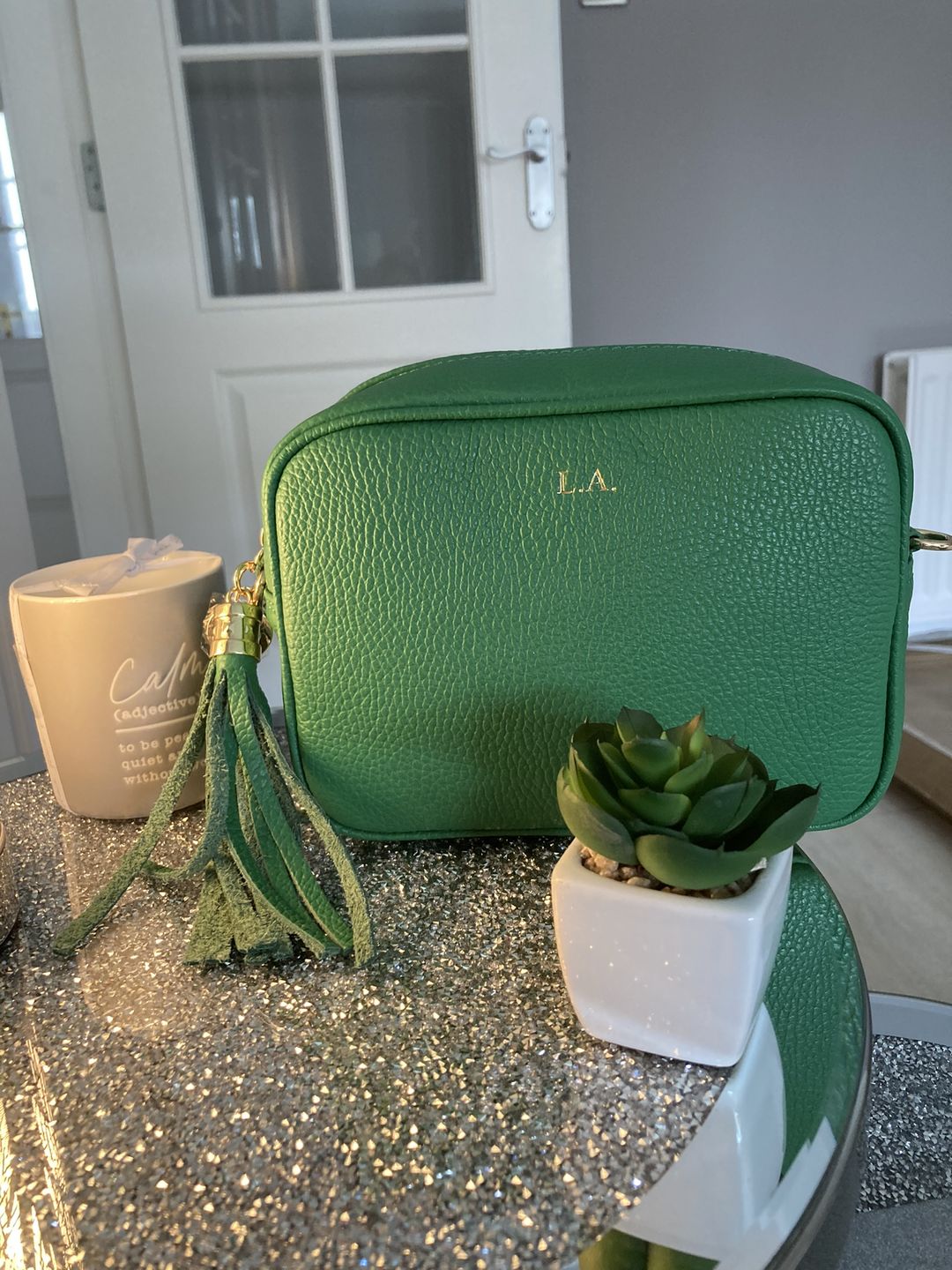Customer photo review of Leather Lady Cross Body Bag