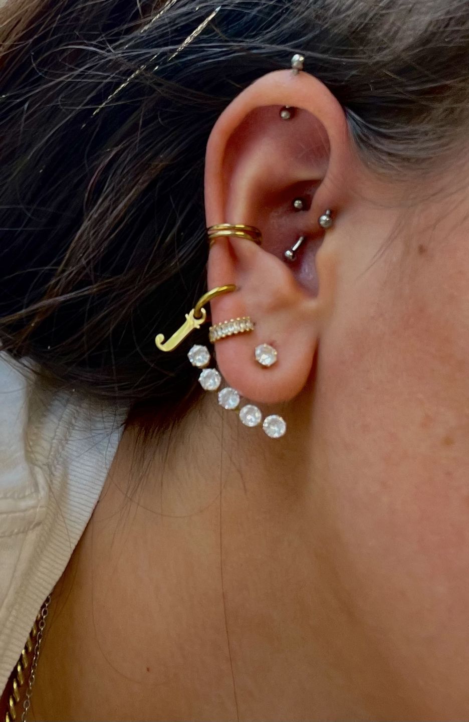 Customer photo review of Rania | Ear Jacket Ohrstecker
