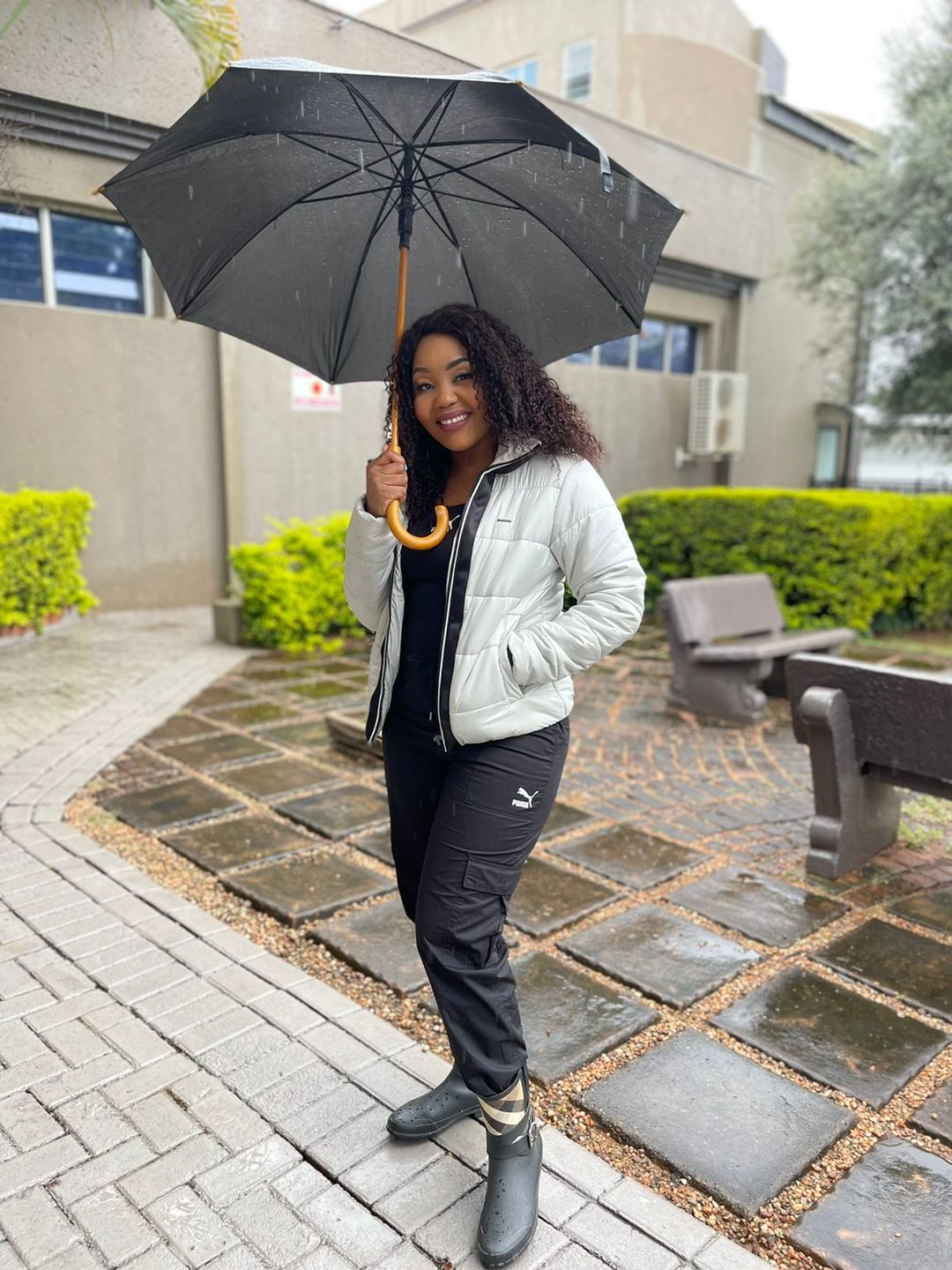 Customer photo review of Deep curly wig 16”
