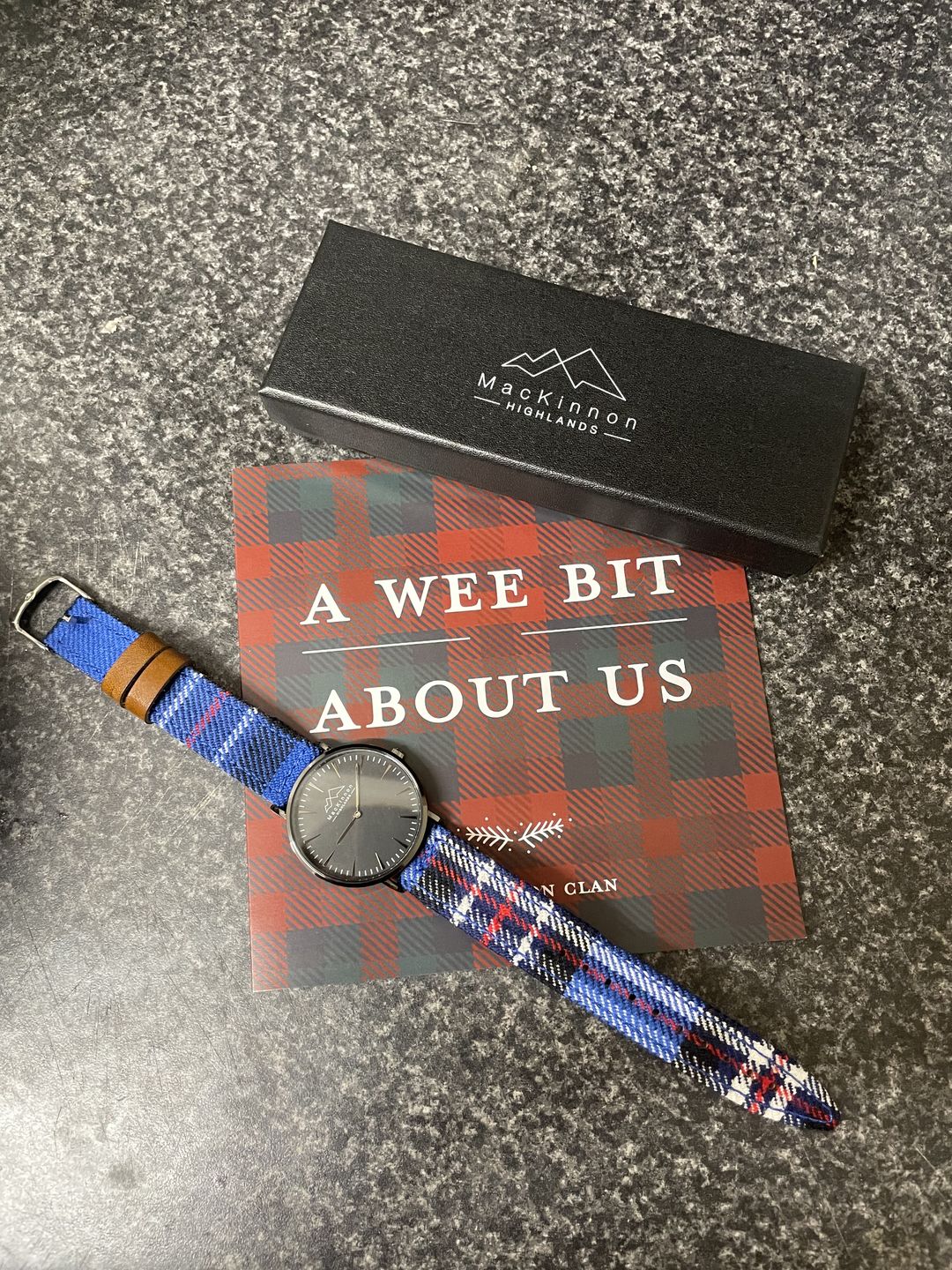 Customer photo review of Custom Tartan Watches