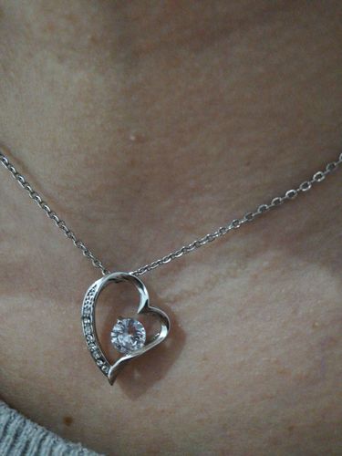 Customer photo review of Collier Coeur Or - À La Femme de ma vie