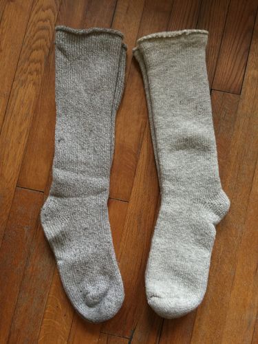 Customer photo review of J.B. Field's Icelandic "50 Below Ice" Wool Sock