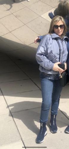 Customer photo review of Kitty Grey Hooded Festival Jacket