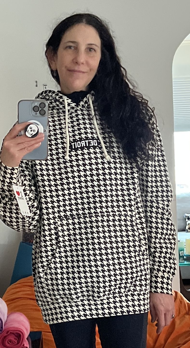 Customer photo review of Ink Detroit LIMITED EDITION Premium Heavyweight Hoodie - Houndstooth